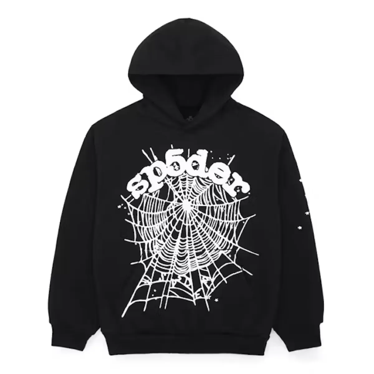 Sp5der Worldwide Black OG Web Hoodie