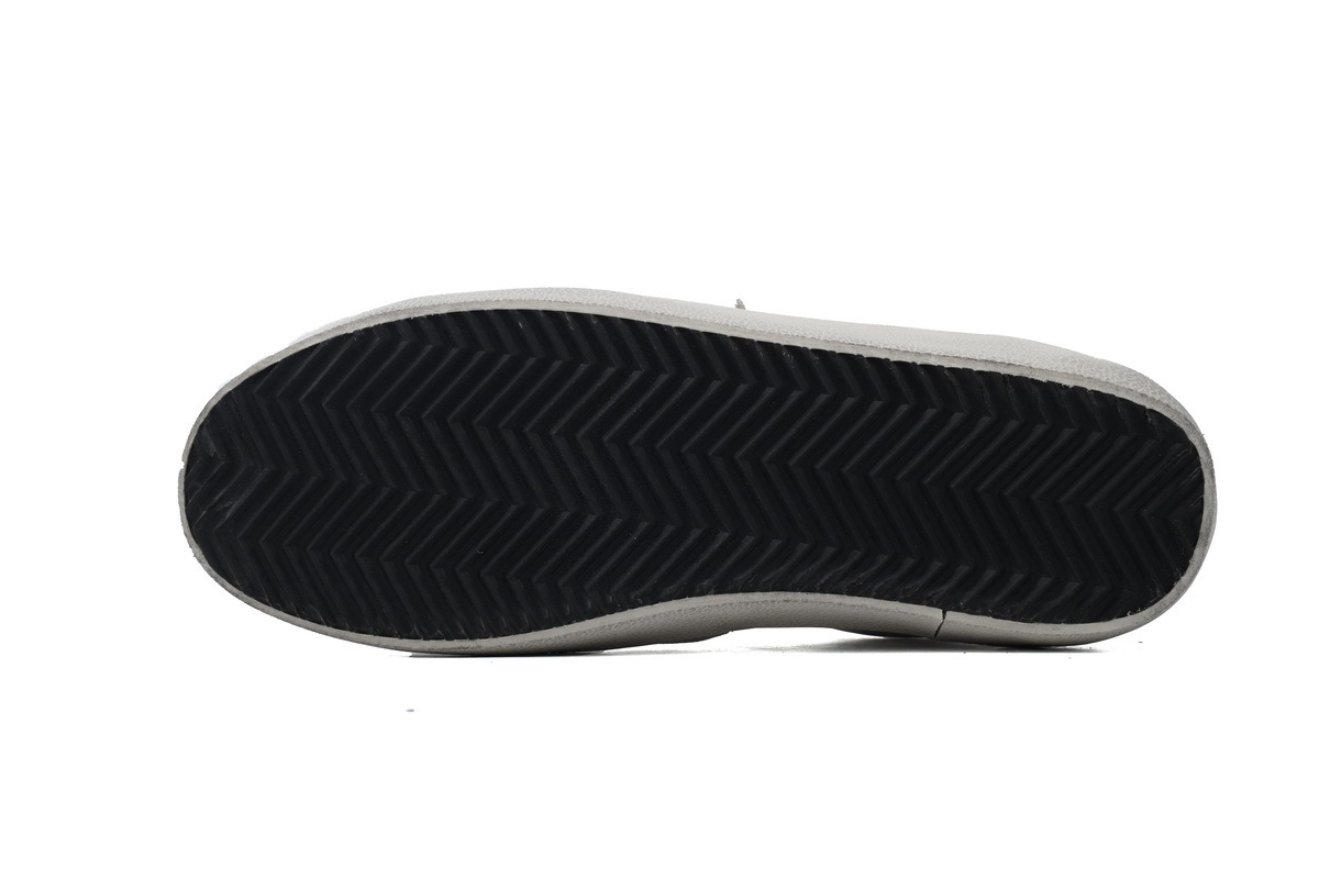 Golden Goose Super Star White Black Heel