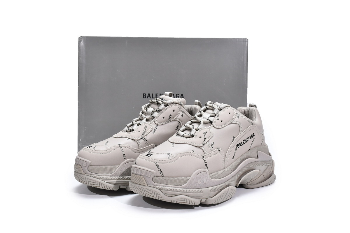 Balenciaga Triple S Letter Beige 524039 W2FA1 9710