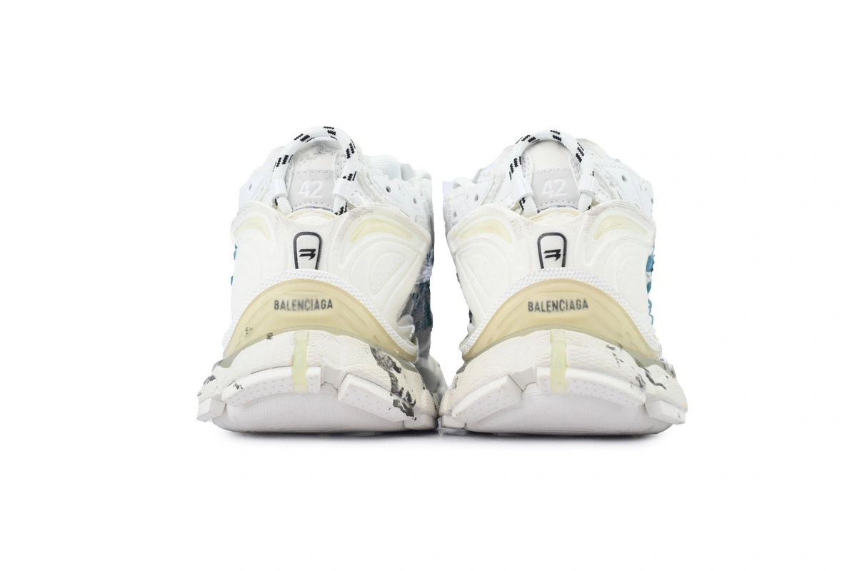 Balenciaga Runner Sneaker Graffiti-White Blue 772774 W3RBQ 9040 - ogsneaker