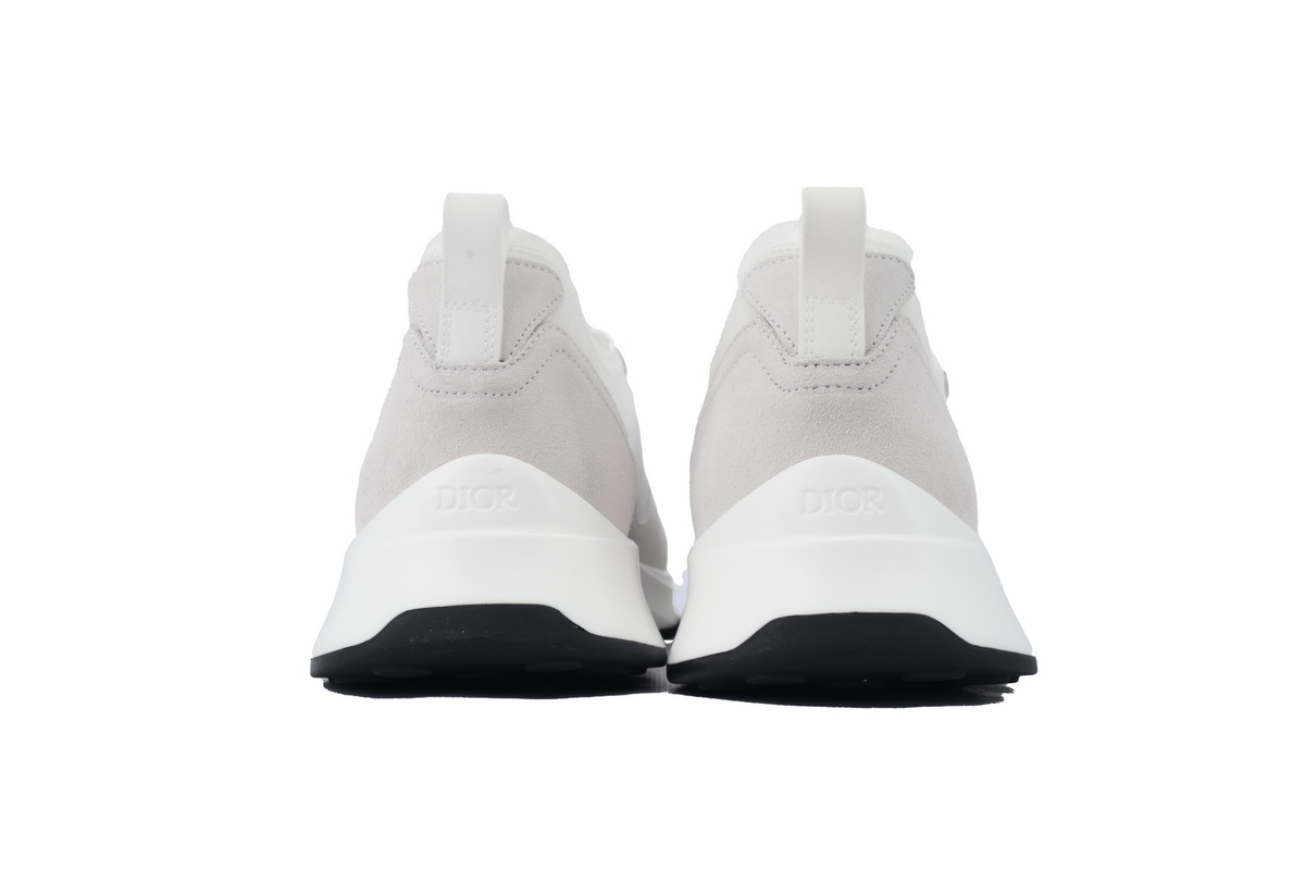 Dior B25 Runner White Oblique Suede 3SN259YTR_H069