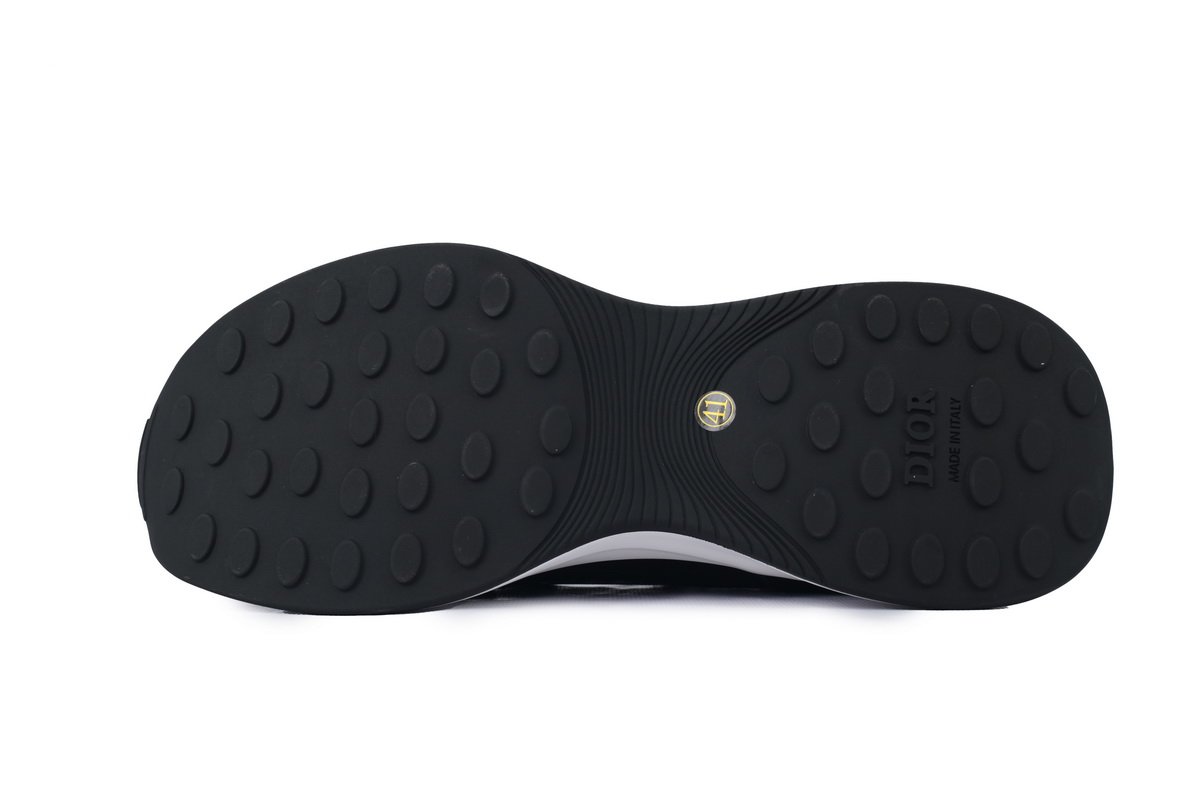 Dior B25 Runner Black Suede White Technical Mesh Oblique Canvas 3SN259YUH_H960