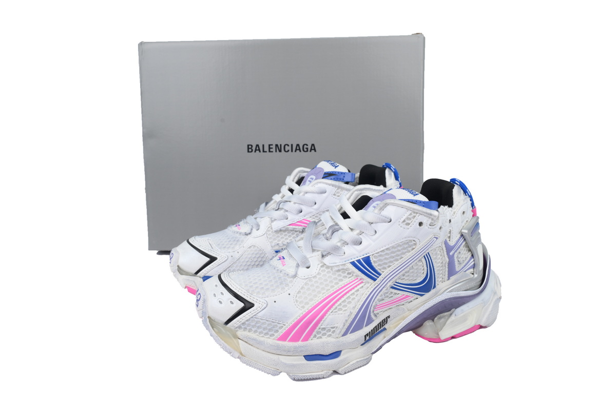 Balenciaga Runner Sneaker Purple Blue Powder 772767 W3RNY 6120 - ogsneaker