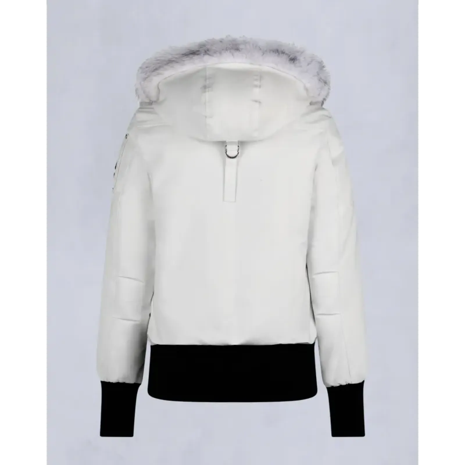 Moose Knuckles White Jacket White Wool Collar（NFC) Woman - ogsneaker