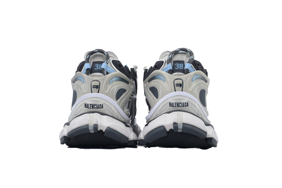 Balenciaga Runner Sneaker White Black Blue 772767 W3RNY 0623 - ogsneaker