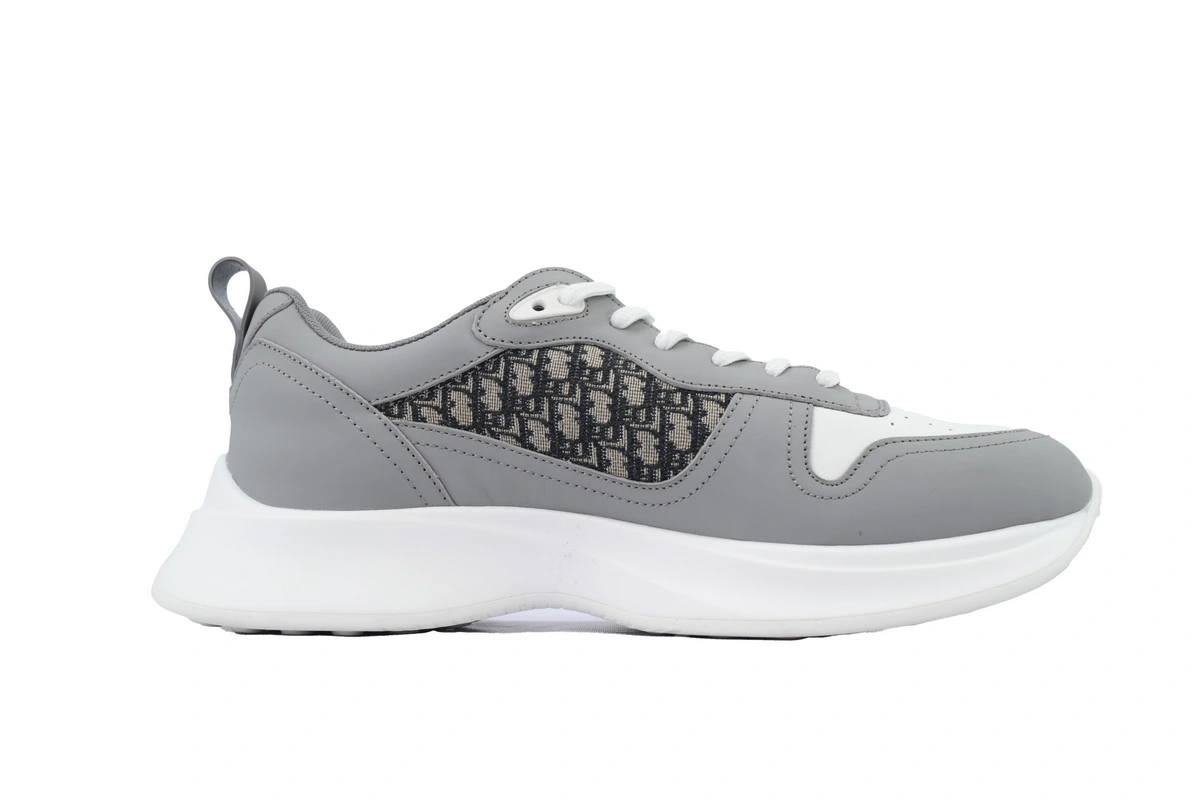 Dior B25 Runner Grey Smooth Calfskin Oblique Jacquard