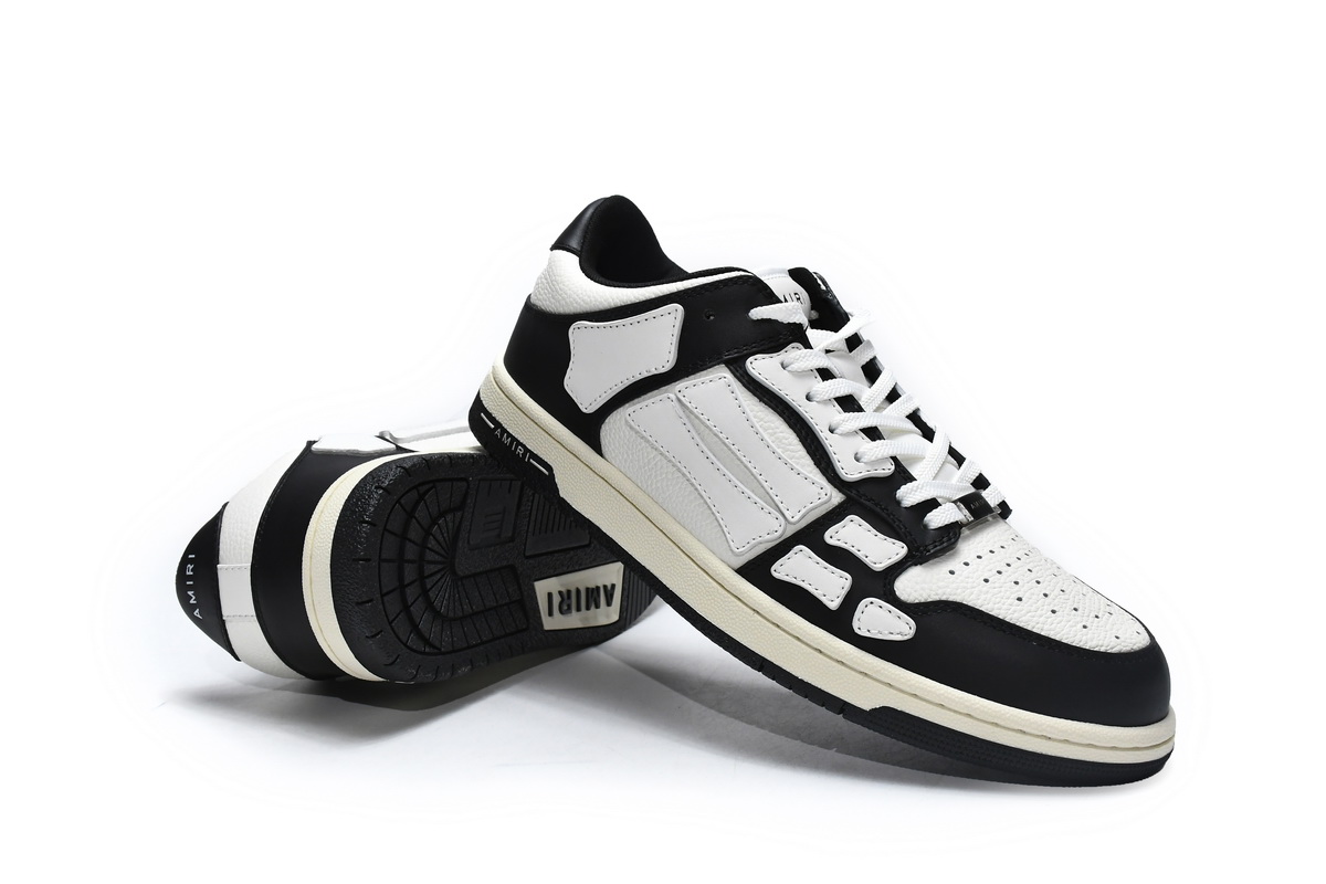 Amiri Skel Top Low Black White