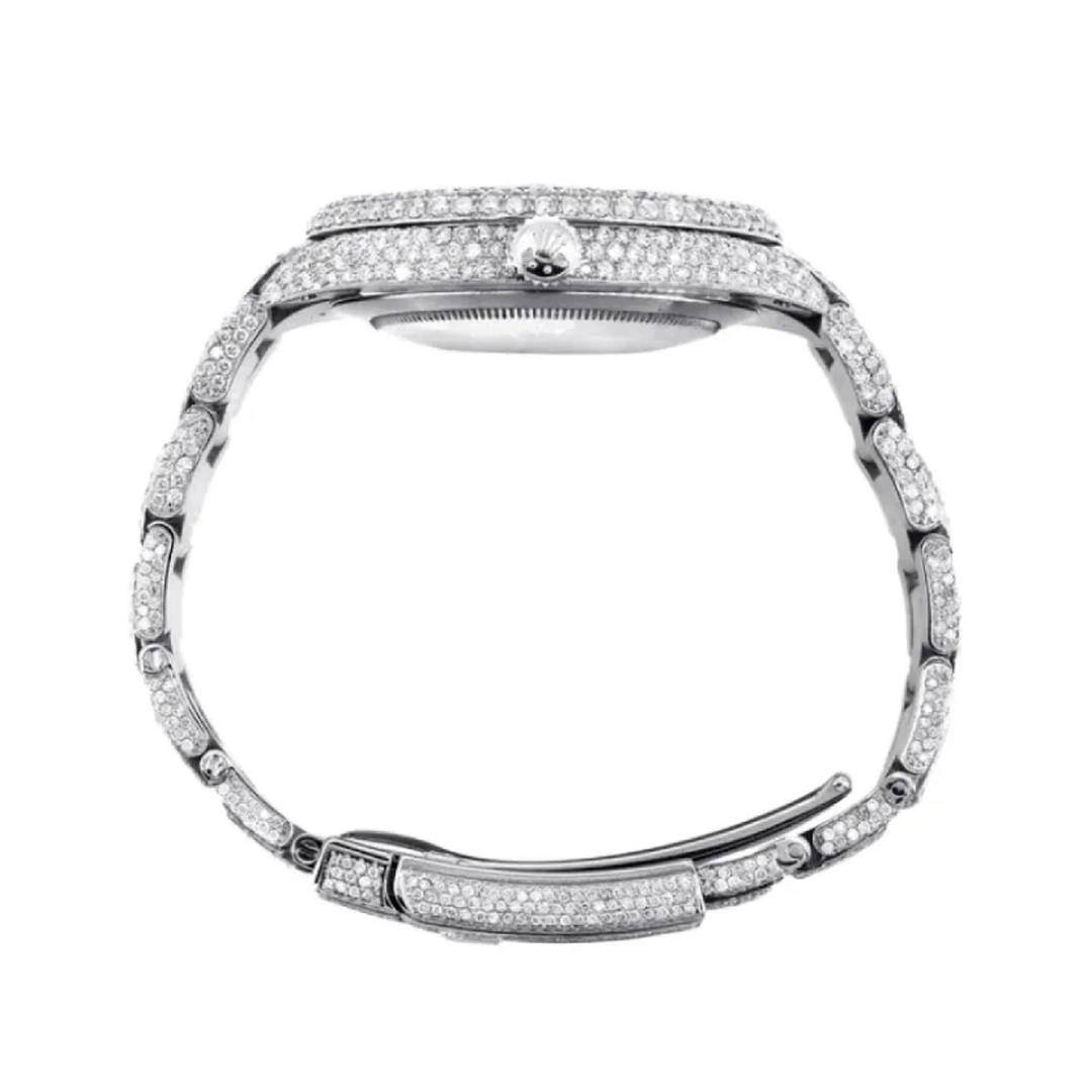 Rolex Diamond Embezzled Datejust 41 Silver 5996 100000612DED4