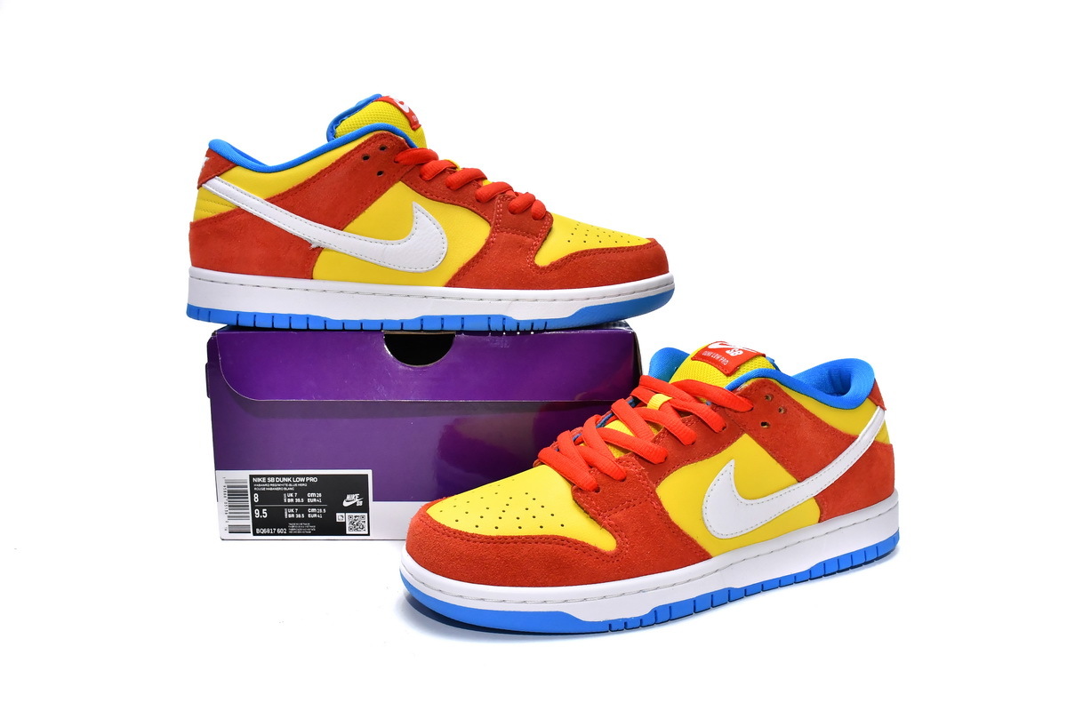 Nike SB Dunk Low Bart Simpson BQ6817-602