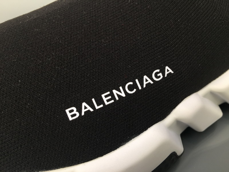 Balenciaga Speed Sock Sneakers Black White