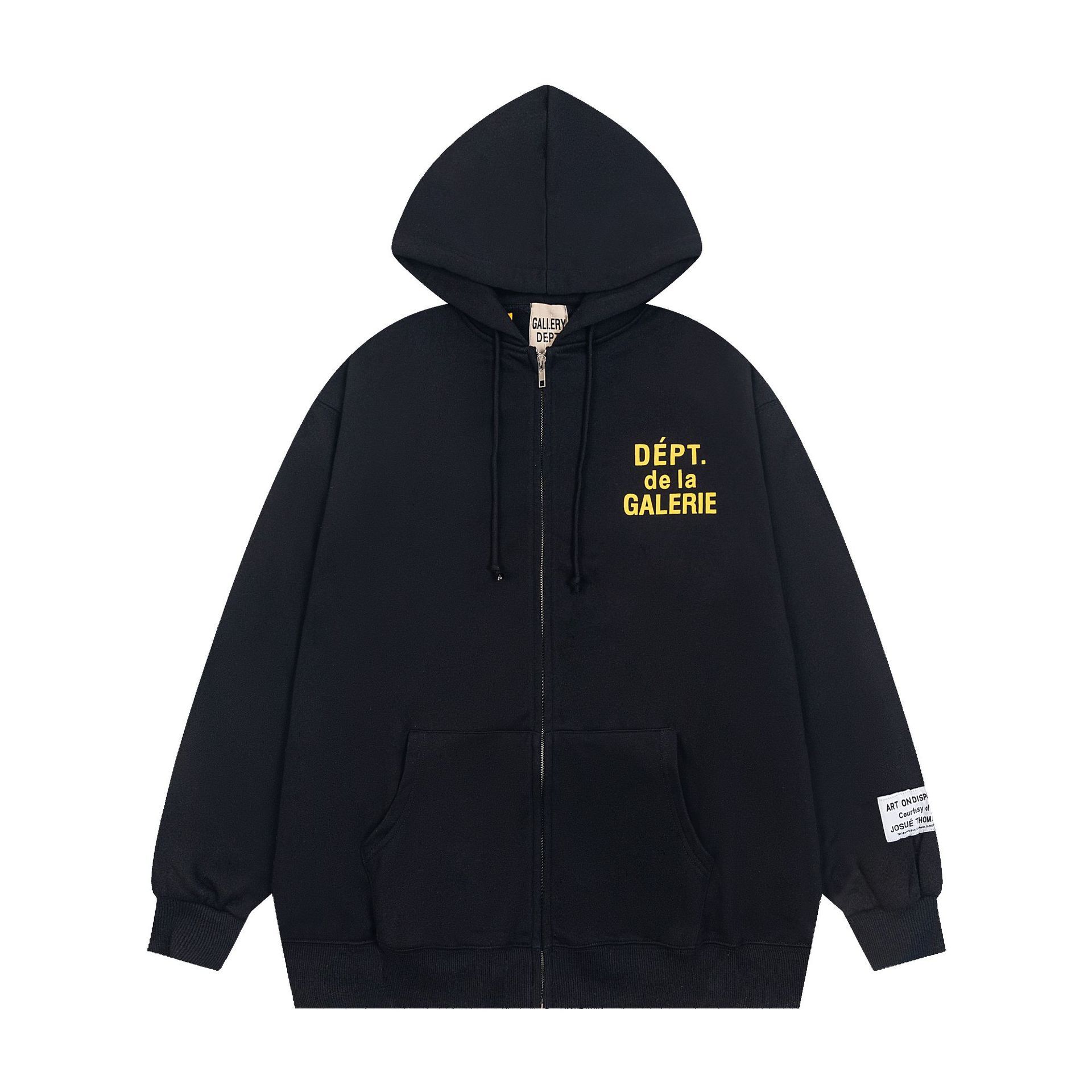 Gallery Dept Coat French Zip Hoodie Black