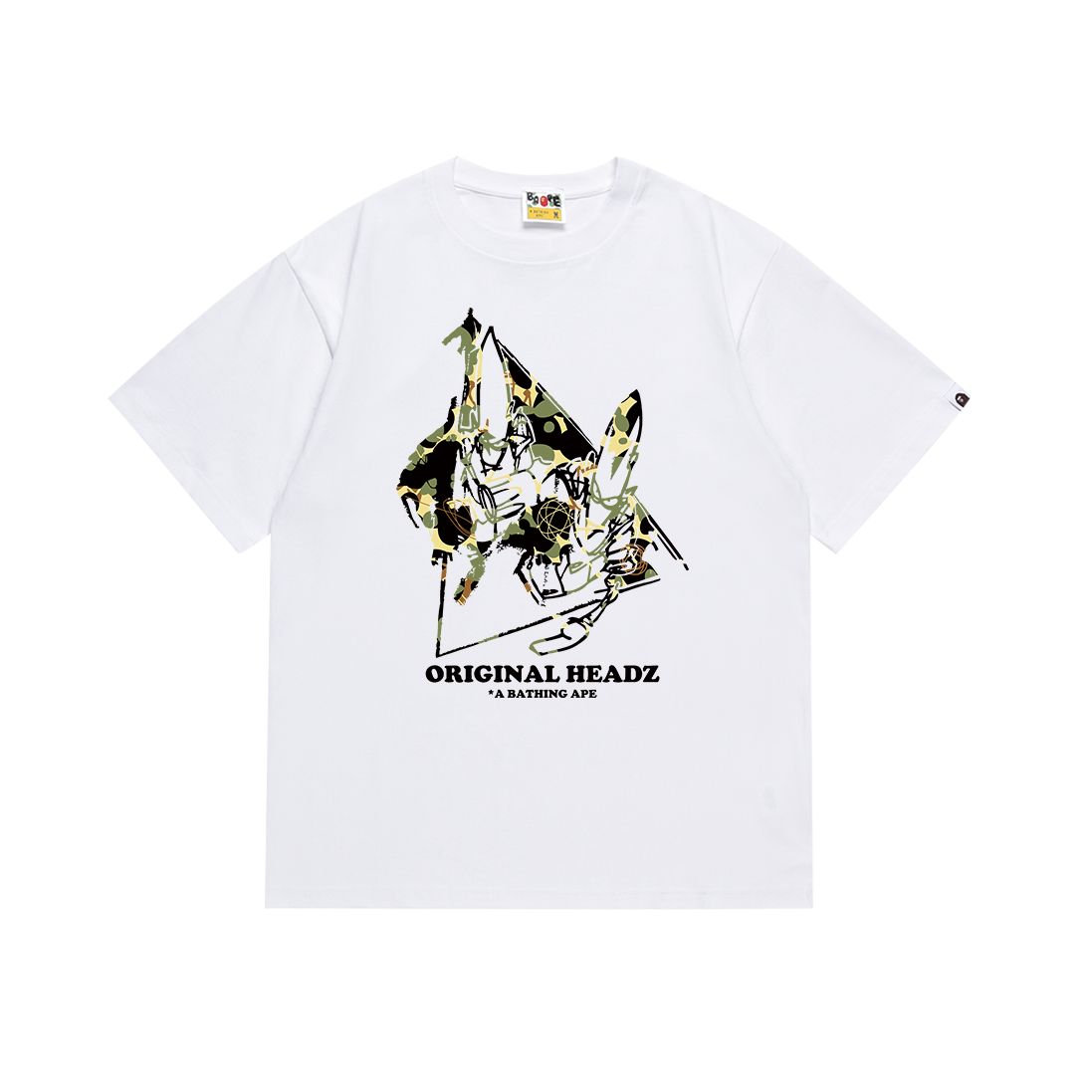 BAPE x UNKLE POINTMAN Logo T-shirt White/Black 131 - ogsneaker