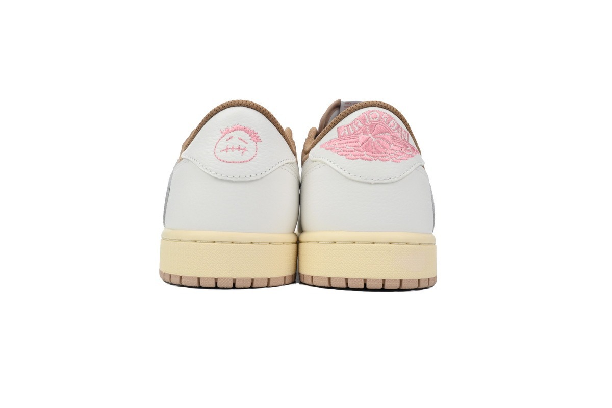 Travis Scott x Air Jordan 1 Low OG Sail Shy Pink DM7866-106