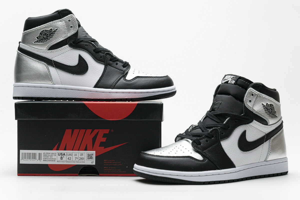Air Jordan 1 High Silver Toe CD0461-001