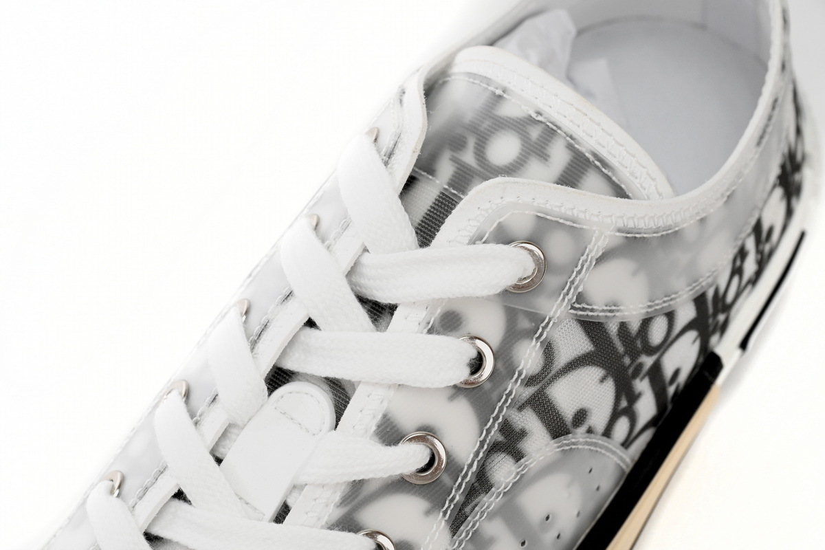 Dior B23 HT Oblique Transparency Low H565 White Black