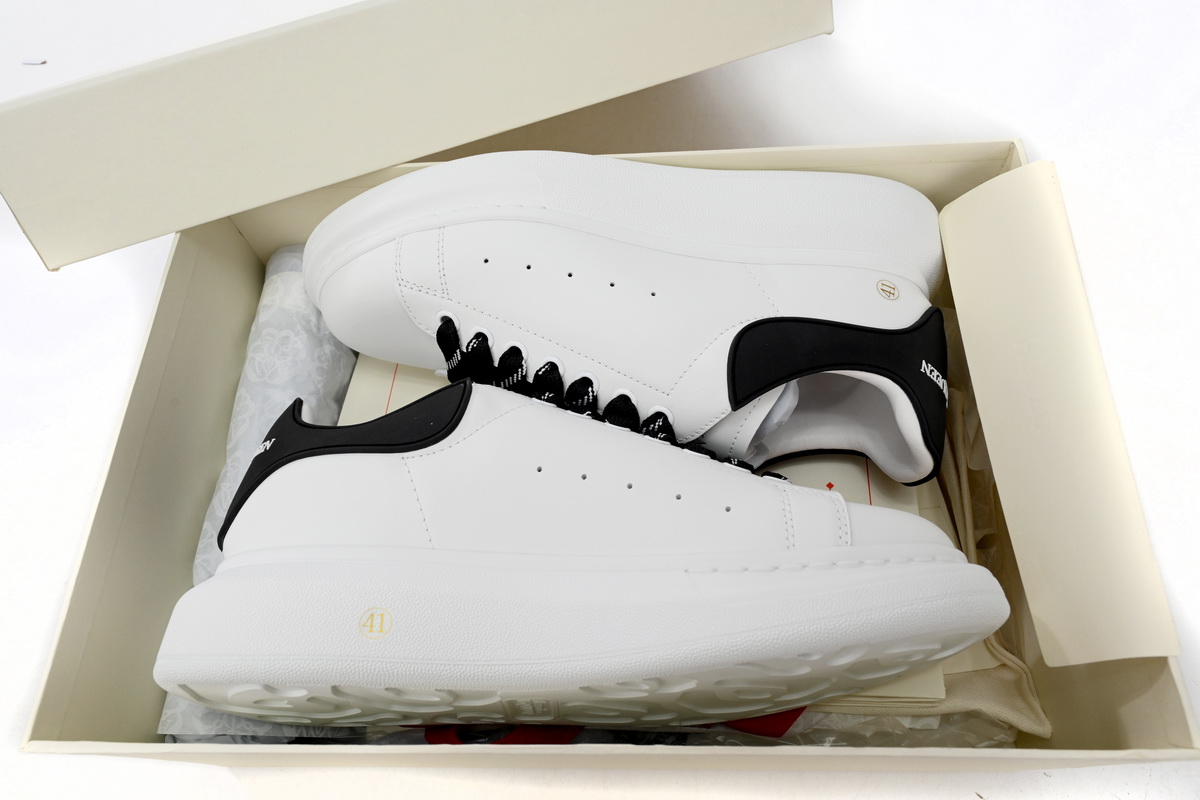 Alexander McQueen Oversized White Black Laces