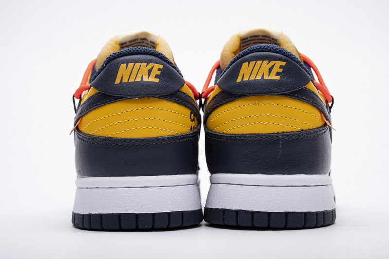 OFF WHITEx Nike Dunk SB Low White Michigan CT0856-700