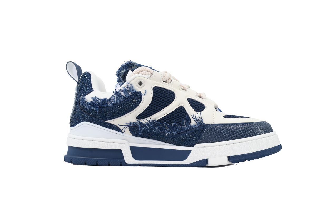 Louis Vuitton Skate LV Horse Hair Blue Diamond - ogsneaker