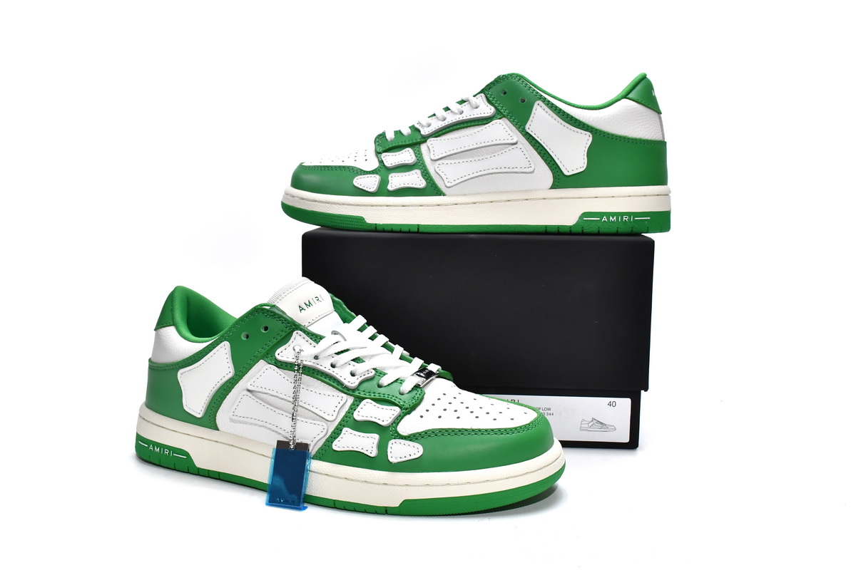 Amiri Skel Top low Top Sneakers White Green