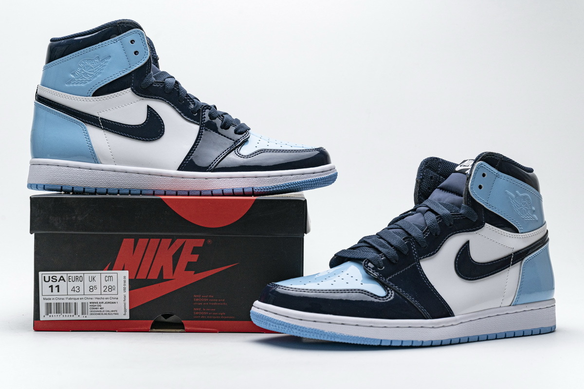 Air Jordan 1 Retro High OG UNC Patent CD0461-401