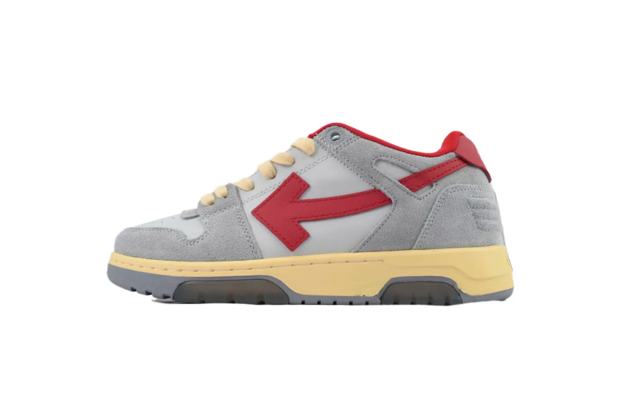 Off-White Out of Office Low Light Grey Red OMIA189S 24LEA011 0525