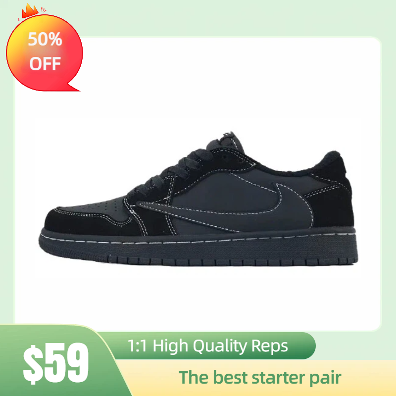 Travis Scott x Air Jordan 1 Retro Low OG SP Black Phantom DM7866-001