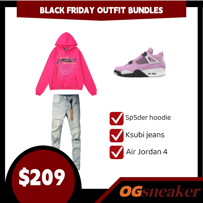 $209 for Any Sp5der hoodie + Any Ksubi jeans + Any Air Jordan 4