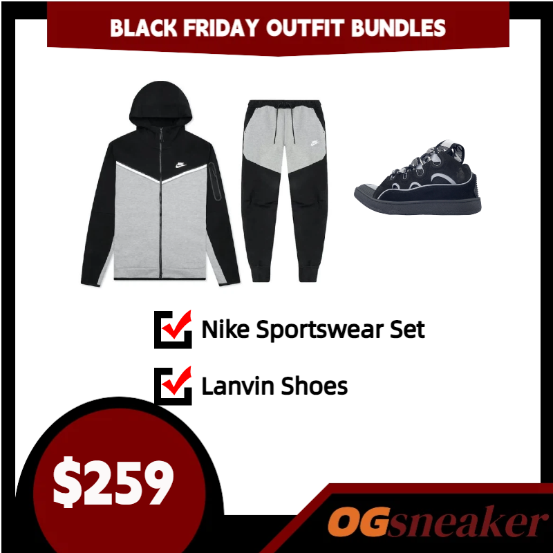 $259 for Any Nike Sportswear Set+ Lanvin Curb Sneaker White Black