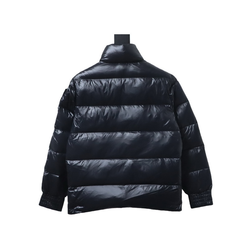 Moose Knuckles 09 Gold Scissors Stand Collar Large Plaid Down Jacket Black