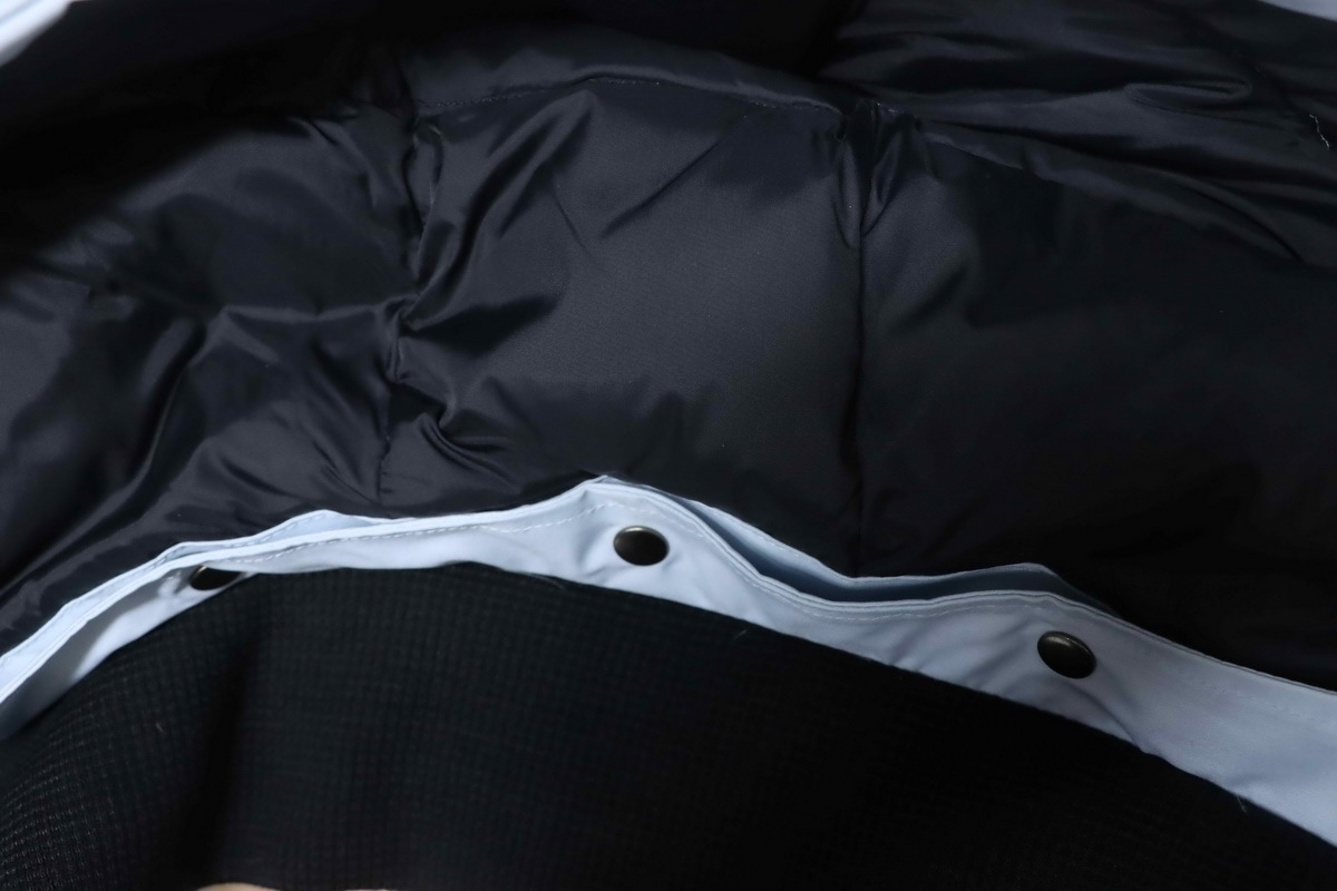 Moose Knuckles-Style Multi-Pocket Down Jacket Blue