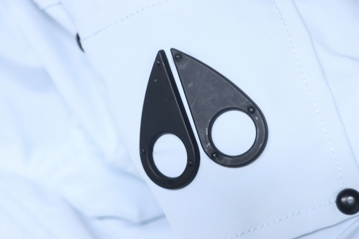 Moose Knuckles-Style Multi-Pocket Down Jacket Blue