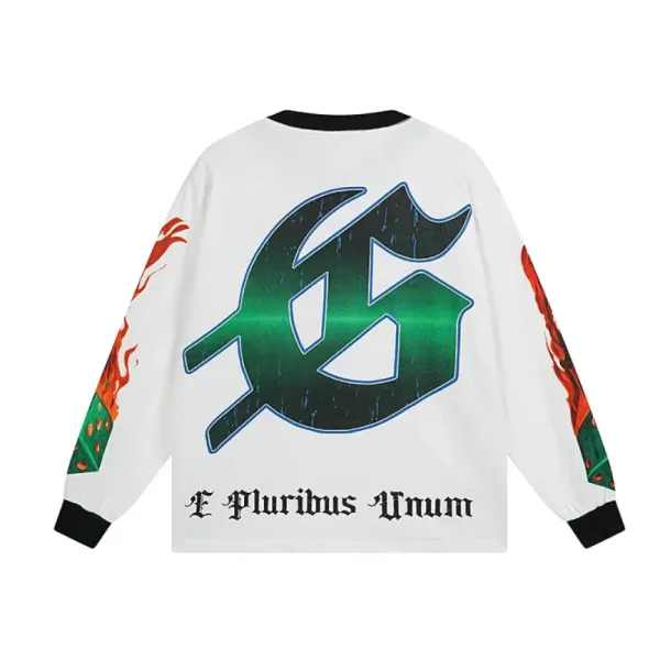 Godspeed Life’s A Gamble Long Sleeve T-shirt #3099 White/Apricot