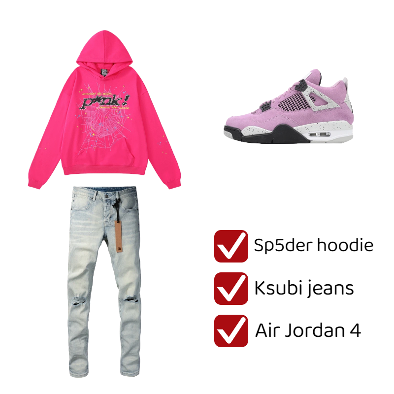 $209 for Any Sp5der hoodie + Any Ksubi jeans + Any Air Jordan 4