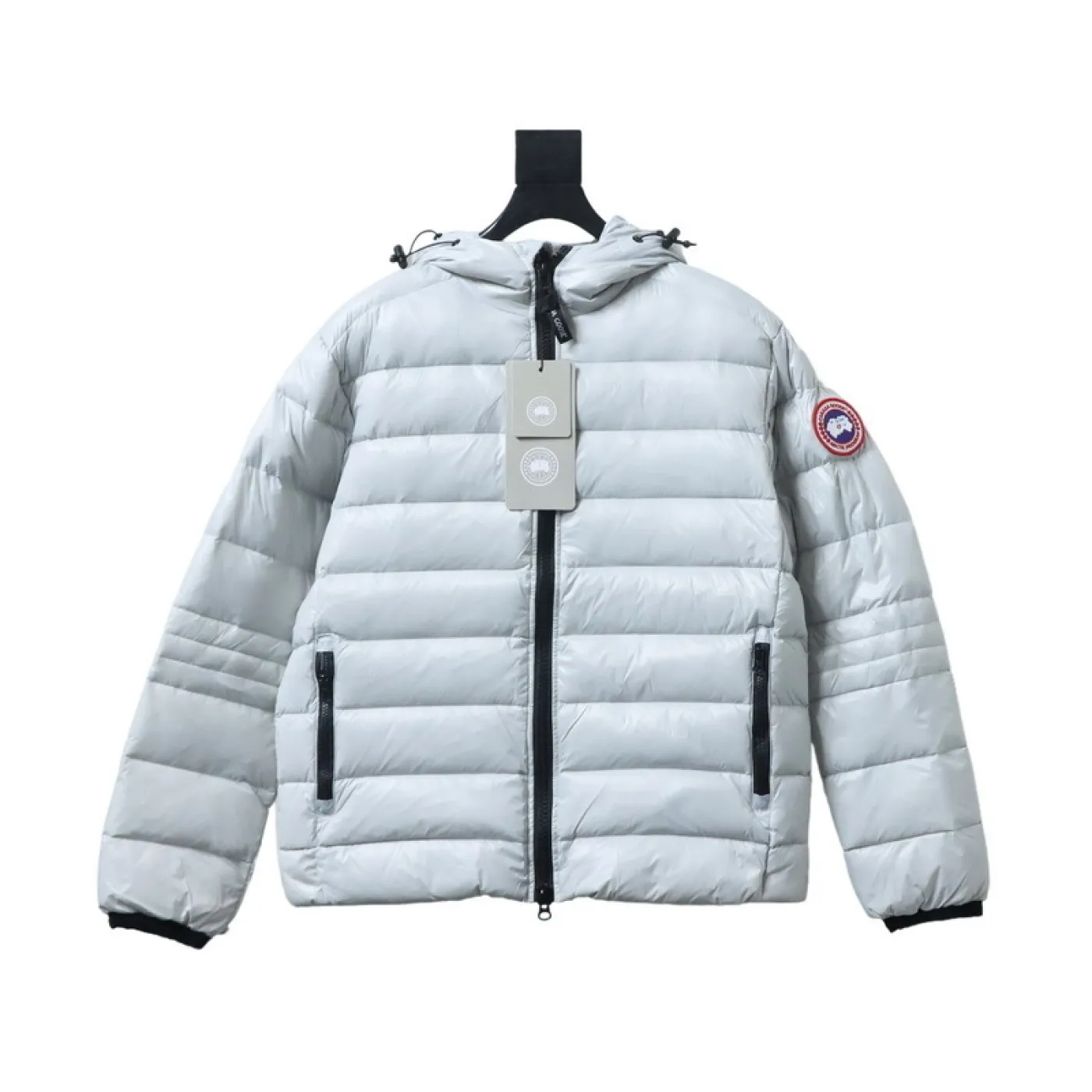 Canada Goose Crofton Slim-Fit Recycled Nylon-Ripstop Hooded Down Jacket White