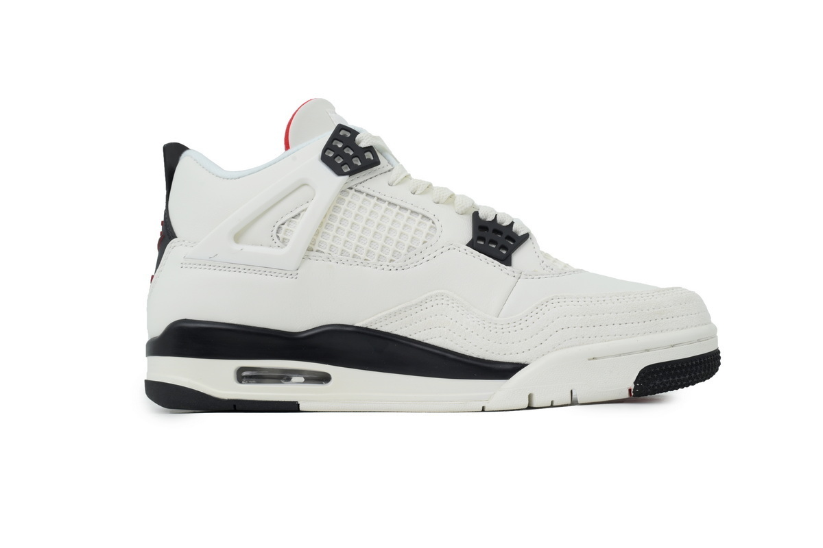 Air Jordan 4 Retro White Black And Red