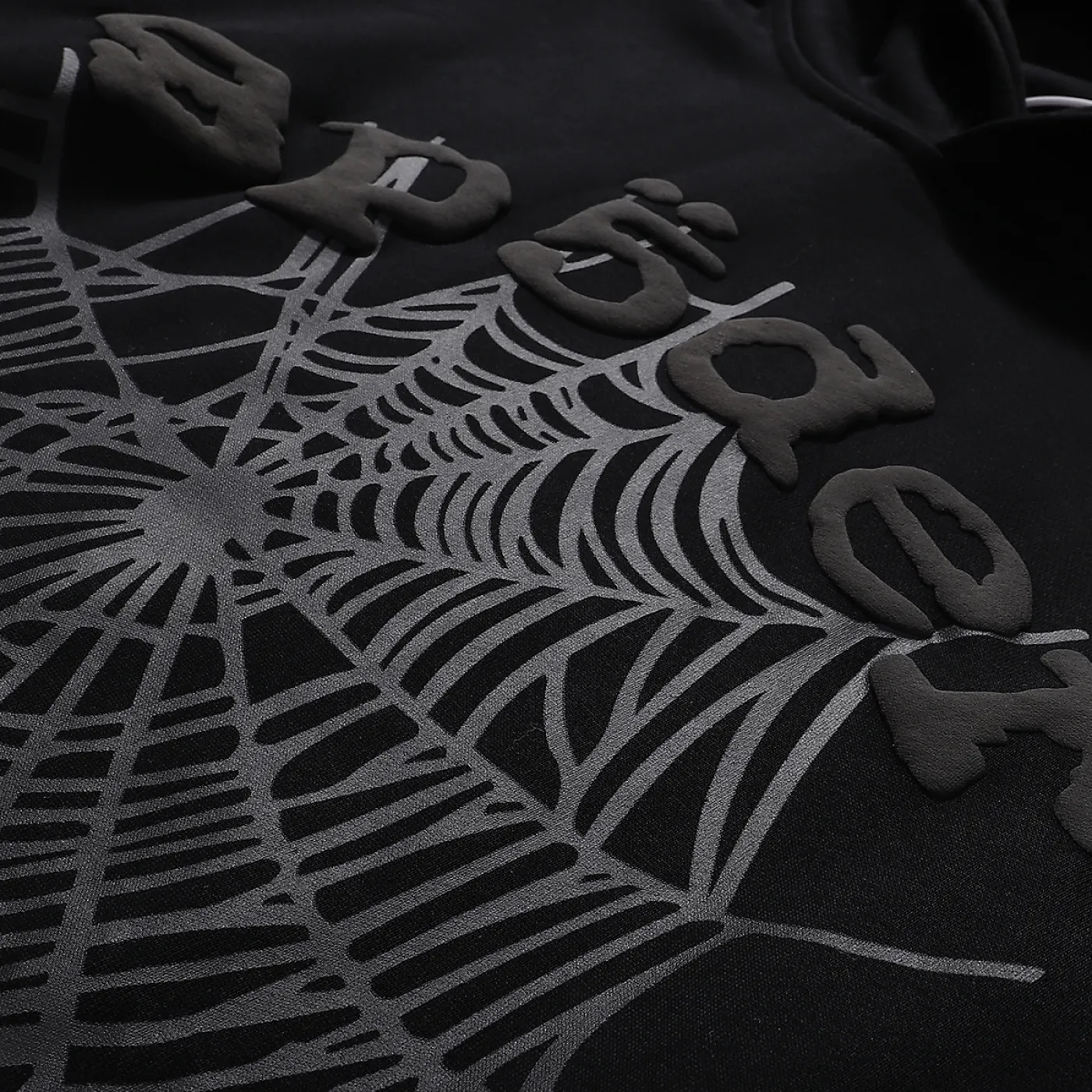 Sp5der Phantom Web Hoodie & Sweatpant Set Black