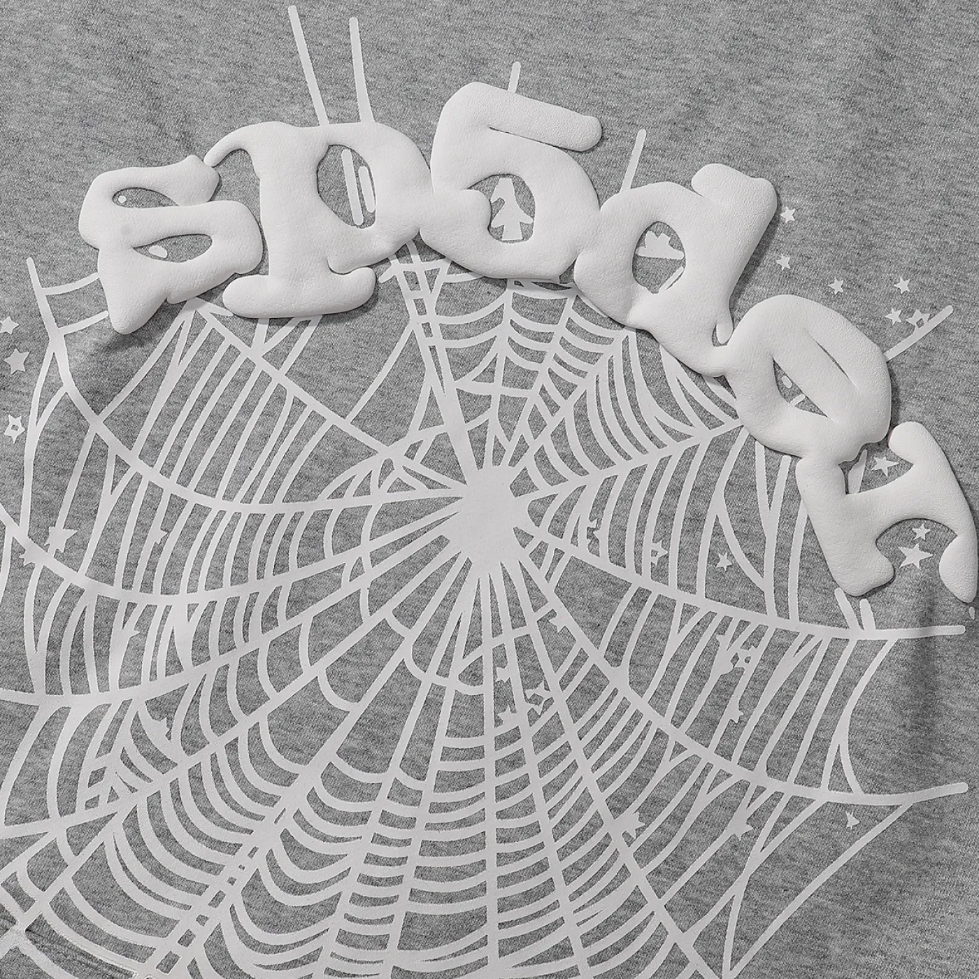 Sp5der OG Web Hoodie & Sweatpant Set Grey