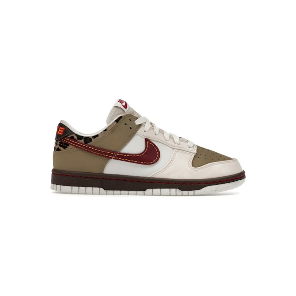 Nike Dunk Low Khaki & Team Red & Pearl White - ogsneaker