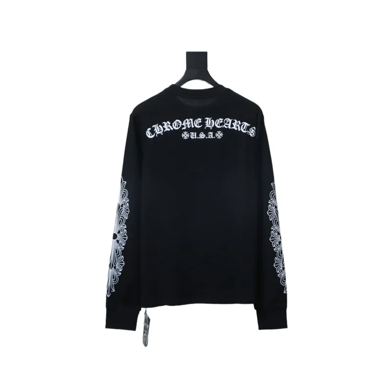 Chrome Hearts Matty Boy Shoulder Logo Crewneck Black - ogsneaker