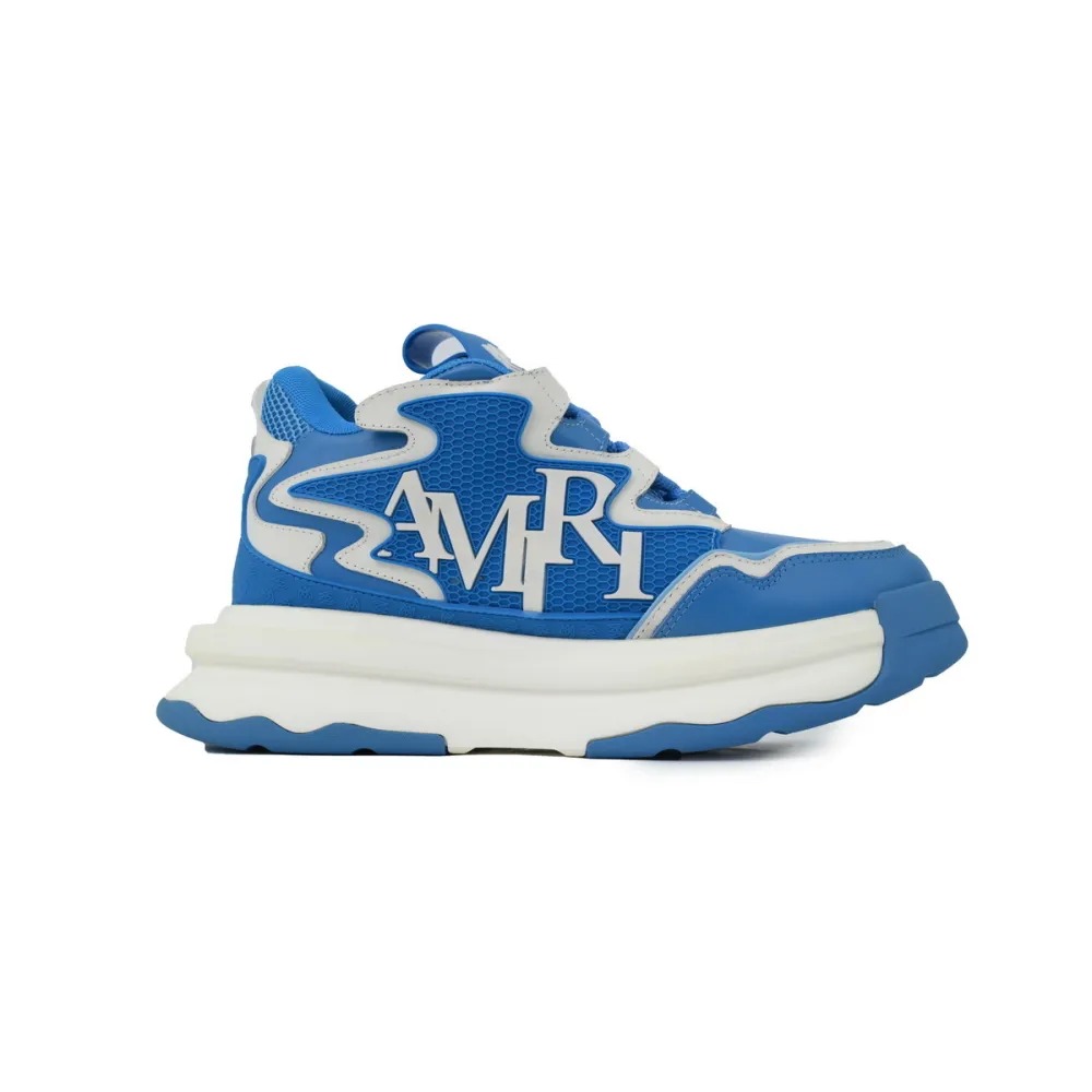 Amiri Platform Elevated Lace-Up Sneakers Blue - ogsneaker