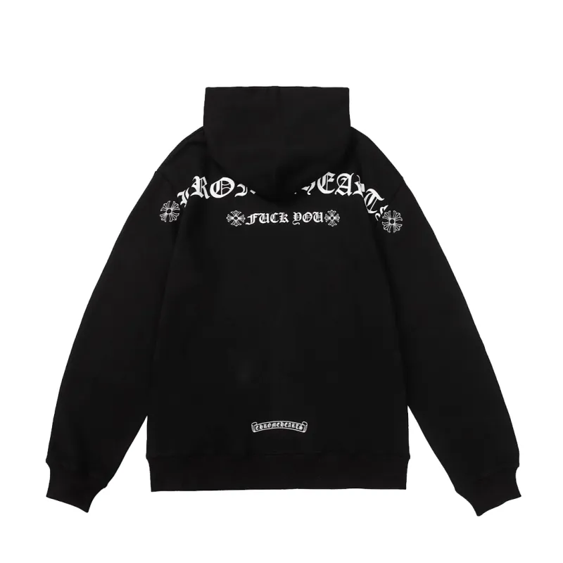 Chrome Hearts Shoulder Logo Zipper Hoodie Black - ogsneaker