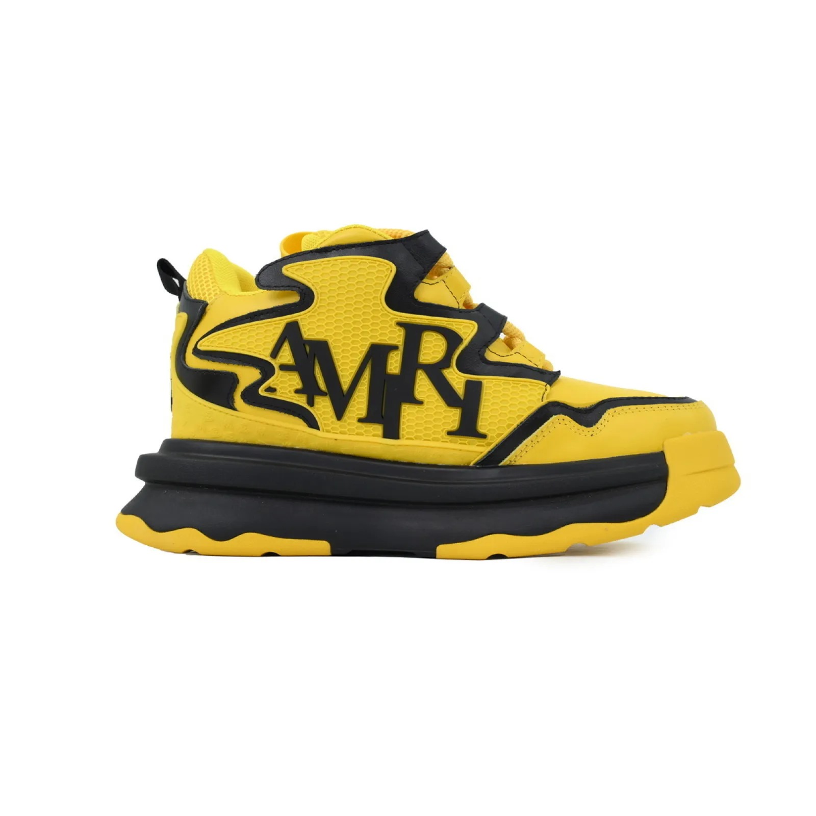 Amiri Platform Elevated Lace-Up Sneakers Yellow - ogsneaker