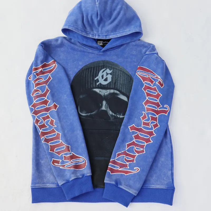 Godspeed Balaclava Szn Hoodie #5535 Washed Blue - ogsneaker
