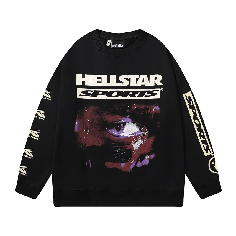 Hellstar Sports 96 Crewneck #2126 BlackGray - ogsneaker