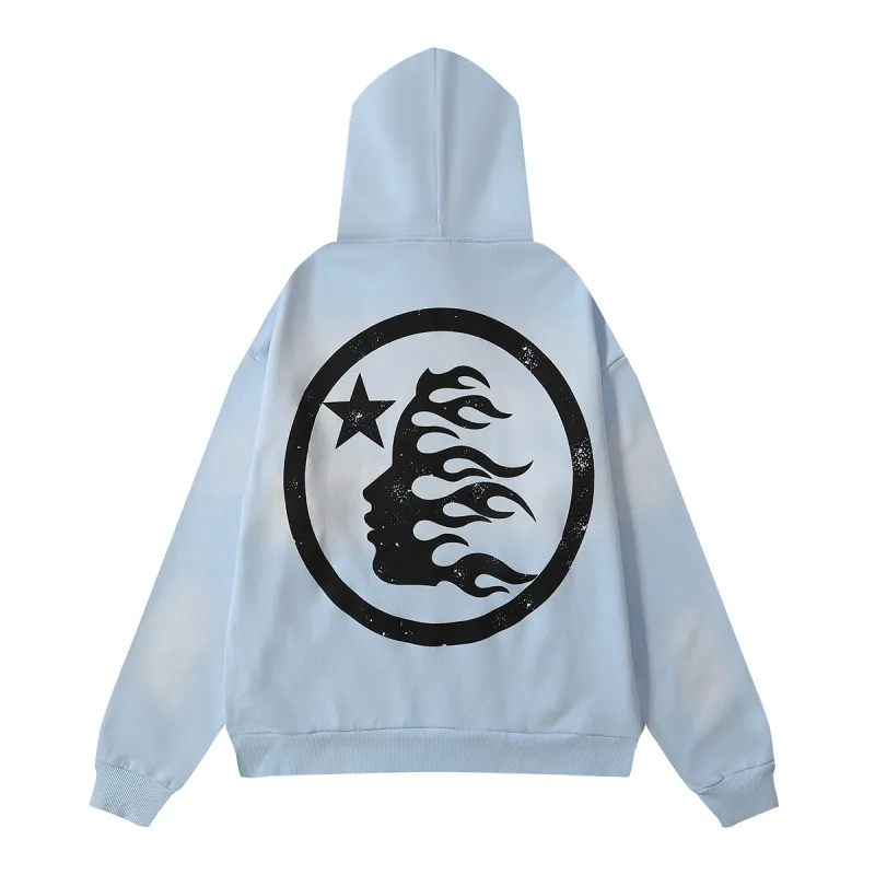 Hellstar Hoodie Light Blue - ogsneaker