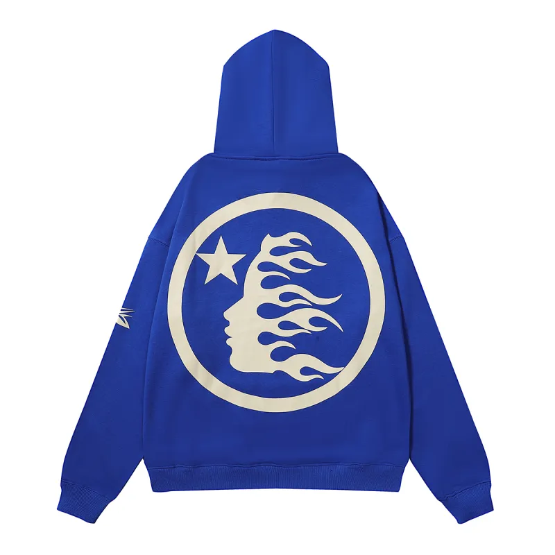 Hellstar No Guts No Glory Hoodie Blue - ogsneaker