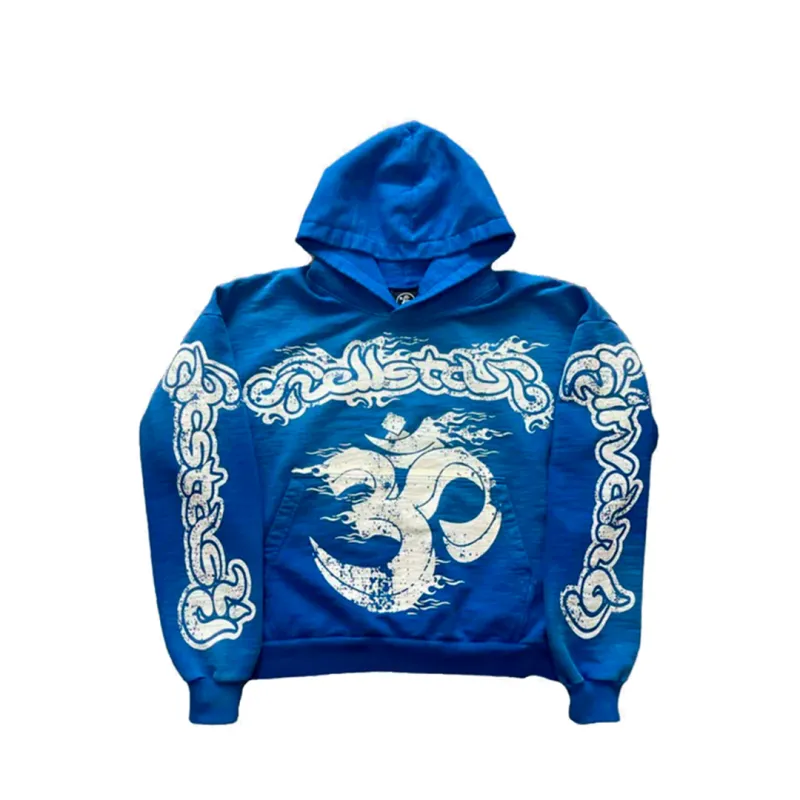 Hellstar Studios Hooded Sweatshirt Blue - ogsneaker