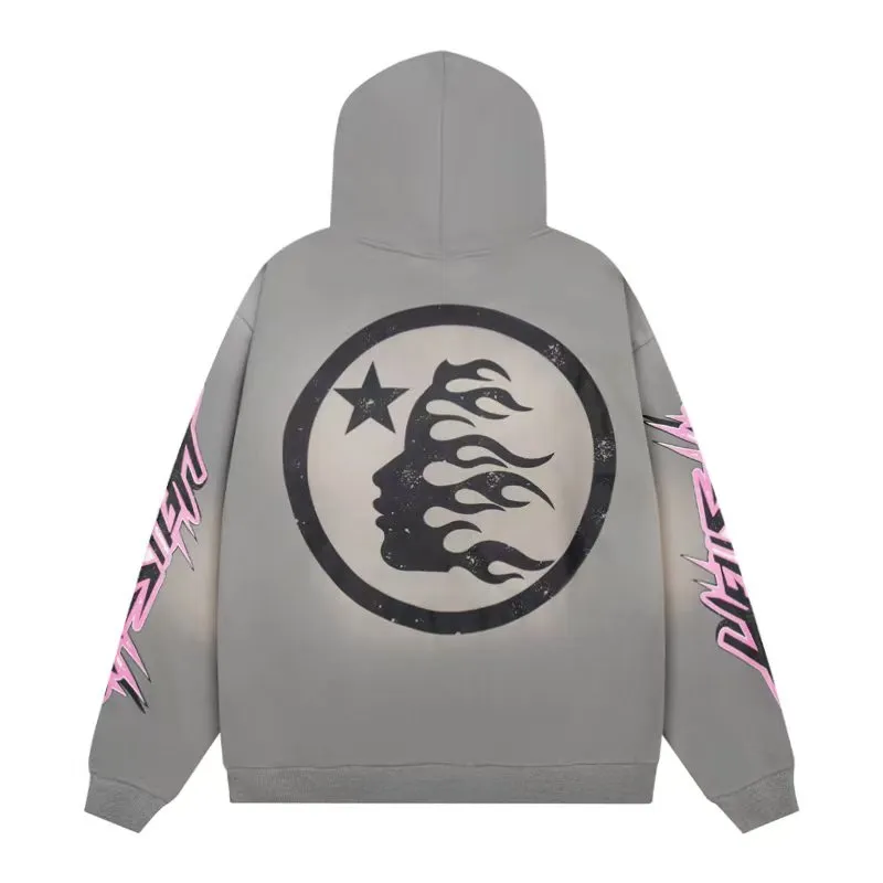 Hellstar Future Flame Hoodie Grey - ogsneaker