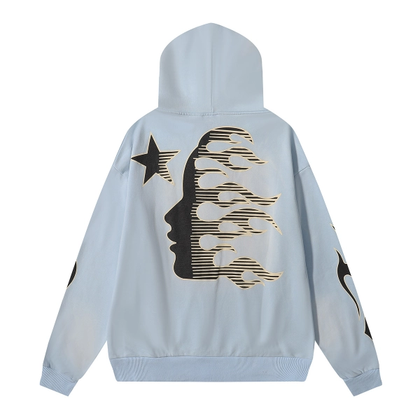 Hellstar Hoodies #2217 Flame Blue - ogsneaker
