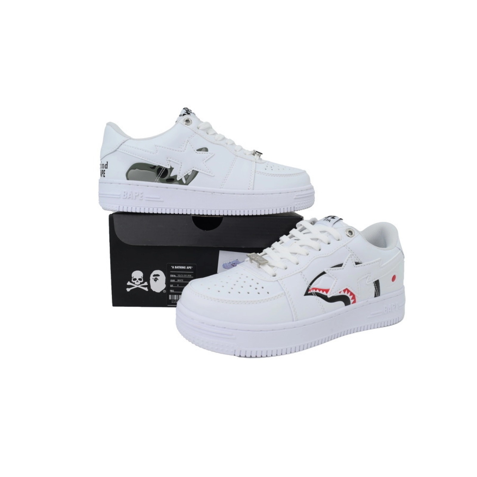 A Bathing Ape Bape White Shark Collaboration - ogsneaker